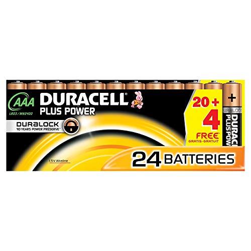 Duracell Plus Power DUR019058 - Confezione da 24 pezzi di batterie AAA