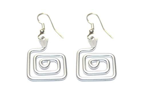 Orecchini Nadir Small Argento Lucido - Alluminio Anodizzato Made in Italy