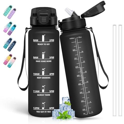 Borraccia Sportiva Motivazionale da 1 Litro con Indicatore Orario