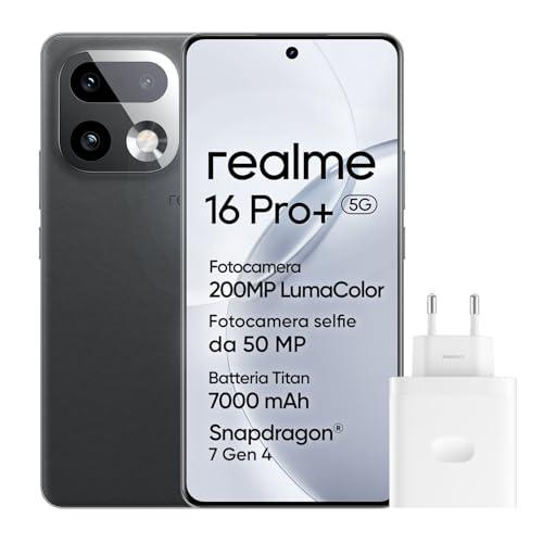 realme 16 Pro+ 5G Smartphone, 8GB+256GB, Display Curvo AMOLED 144Hz 6,8