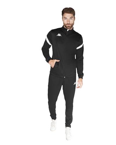 Kappa Dalcito Tuta da Ginnastica Unisex Nero/Bianco