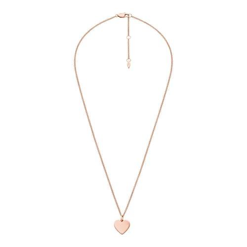 Fossil Collana Donna Vintage Iconic JF03021791 Acciaio Inossidabile Oro Rosa