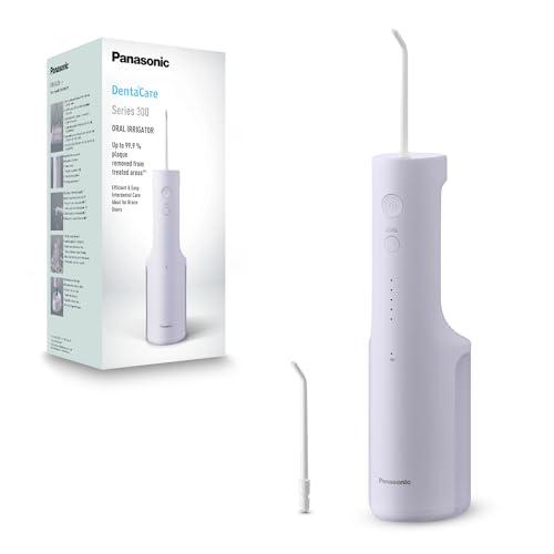 Panasonic Serie 300 Irrigatore Orale EW-DJ26-V303, Idropulsore per Denti, 200ml, IPX7, 2 Ugelli Standard, 5 Impostazioni di Pressione, Accessorio da Viaggio, Viola