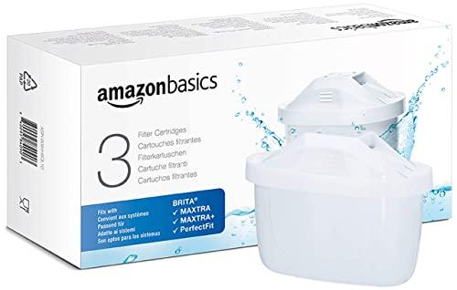 Amazon Basics Filtri per acqua, confezione da 3, compatibili con BRITA