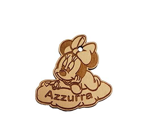 10 pz Ciondolini/Calamite Baby Minnie e Paperina su Nuvola Personalizzate