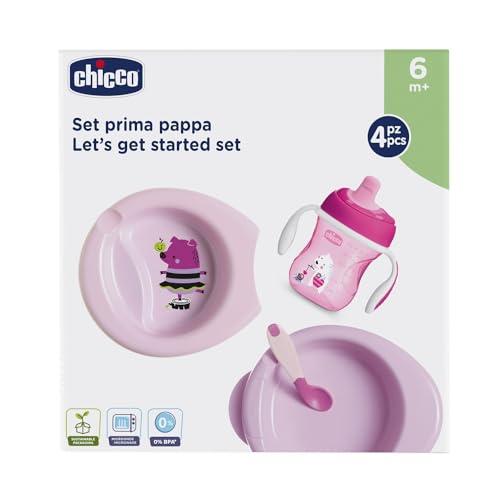 Chicco Set Pappa Svezzamento Bimba Rosa 6M+