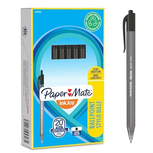 Paper Mate InkJoy 100 Penna a Sfera Nera - Confezione da 20