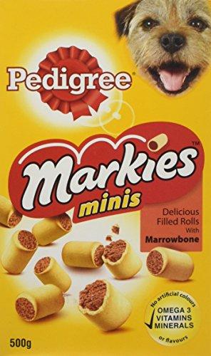 Pedigree Markies Minis - Snack per Cani con Midollo Osseo, 500 g x 3