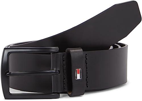 Tommy Hilfiger Denton Matte 3.5 Cintura in Pelle Uomo - Nero