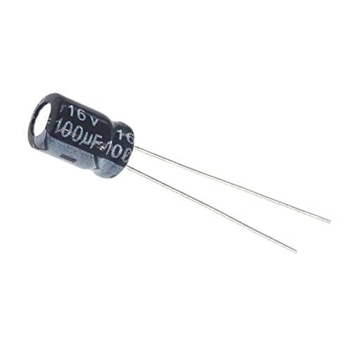 EFARMA Condensatori elettrolitici in alluminio 16V 100uF - Set da 50 pezzi