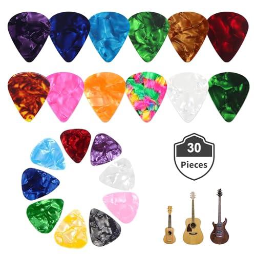 Kafeiya Plettri per Chitarra - Set da 30 Pezzi, 3 Spessori