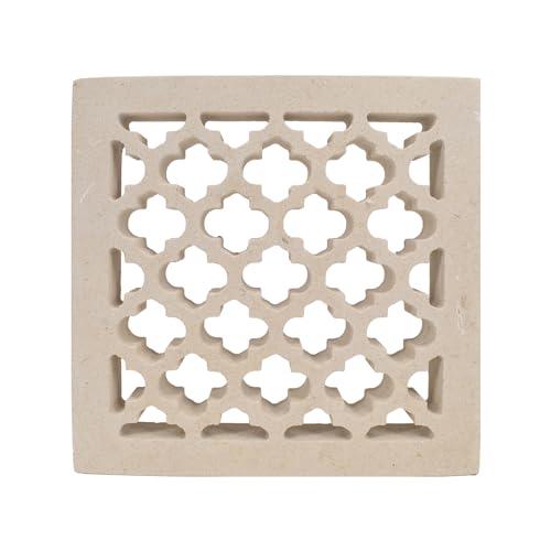 Griglia di Aerazione in Pietra Leccese con Rete Anti-Insetto