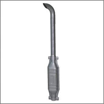 MARMITTA IN ACCIAIO SPECIALE AL TITANIO TUBO CURVATO 1070MM D 45 TRATTORI FIAT LANDINI MASSEY FERGUSON E VARI