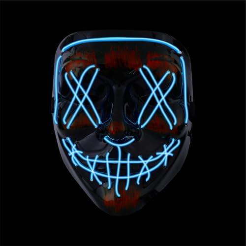 Maschera LED Halloween The Purge - Illumina il tuo travestimento