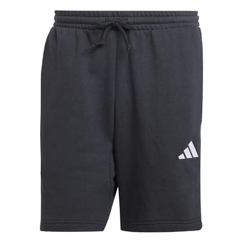 adidas Homme Essential Three Stripes French Terry Short, Black/White, 3XL