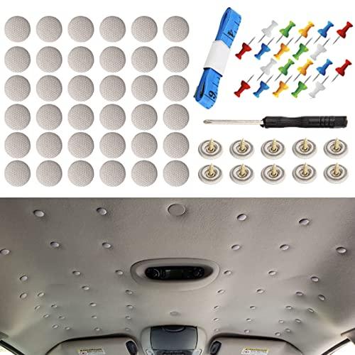 60 bottoni universali per riparazione cielo auto, bottoni