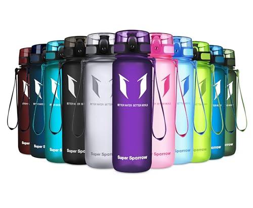 Super Sparrow Borraccia Sportiva & Bottiglia Bambini Senza Perdite - 500ml Borraccia Scuola - Senza BPA