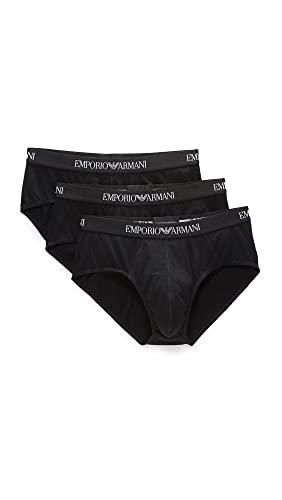 Emporio Armani Men's Basic Pure Cotton 3-Pack Brief