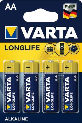VARTA Longlife AA LR6 - Batterie Alcaline Stilo (Confezione da 4)