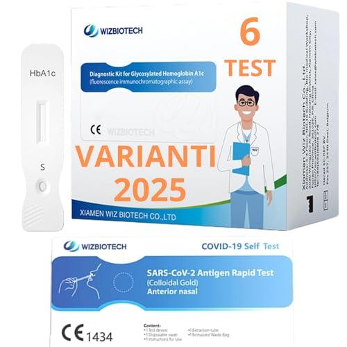 WizBiotech 6 Tamponi Rapidi Antigenici COVID-19 per Uso Domestico