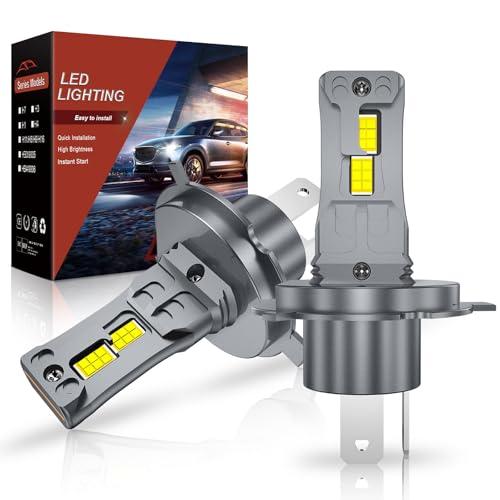 AUXIRACER H4 LED, Lampadine LED Bianco Freddo 6500K 30000LM