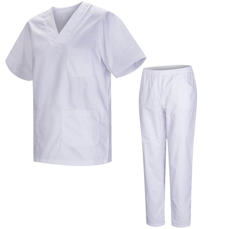 Completo Uniforme Medica Unisex MISEMIYA Ref.8178 Bianco