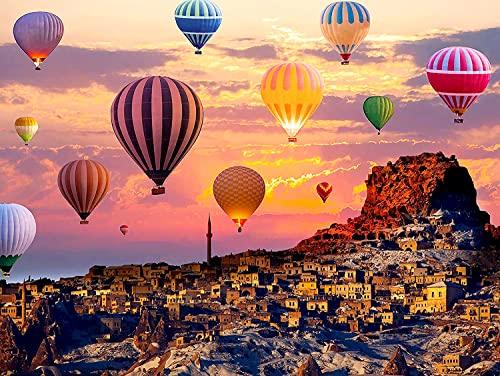 Vicloon Jigsaw Puzzle, 1000Pezzi Puzzle Classici, Paesaggi Puzzle Giochi Rilassamento e Intelligence, Puzzle per Gioco Familiare, Festa Aziendale, Regalo per Amore e Amico (il Pallone d’aria Calda)