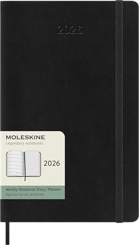 Moleskine Agenda Settimanale 2026 Large Nera