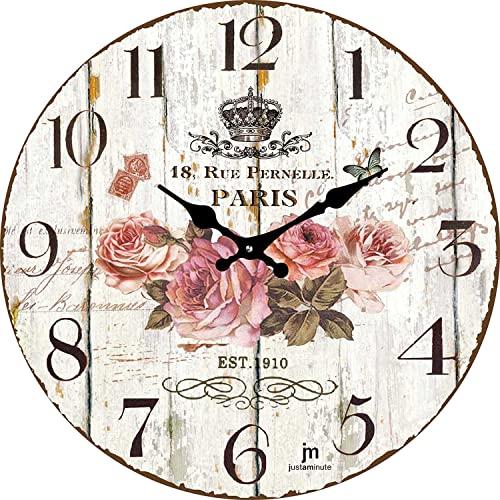 Di&Gi Orologio Da Parete Vetro Serigrafato Cm. 33 Flower