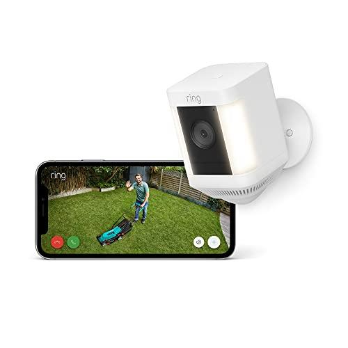 Ring Spotlight Cam Plus Battery - Telecamera di sicurezza con faretti a batteria