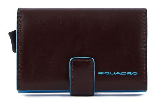 PIQUADRO PORTA CARTE DI CREDITO IN METALLO E PELLE SINGOLO