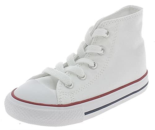 Converse Ctas Core Hi 015860-34-3, Sneaker Unisex Bambini, Bianco, Taglia 24
