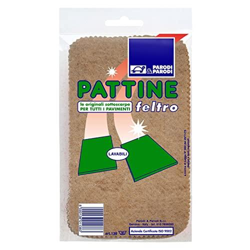 PARODI & PARODI- Pattine per Casa Classiche, Pattine per Ospiti in Feltro Morbide, Sottoscarpe ideali per un Pavimento Pulito, Comode e Pratiche, Lavabili, Misura Unica, Colori Assortiti
