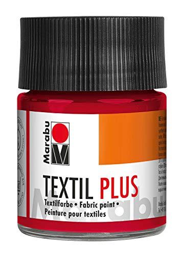 Marabu Textil Plus Paint - Rosso Carmine, 50ml