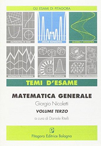 Matematica generale (Vol. 3)