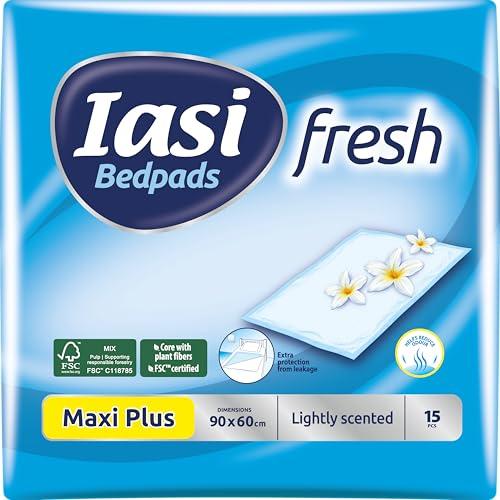 IASI Traverse Letto Fresh 60x90 cm, Maxi Plus, Odour Control, 15 Unità