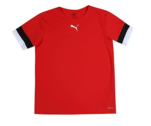 PUMA Teamrise Jersey Jr, Shirt Unisex - Bambini e ragazzi, Puma Red-Puma Black-Puma White, 152