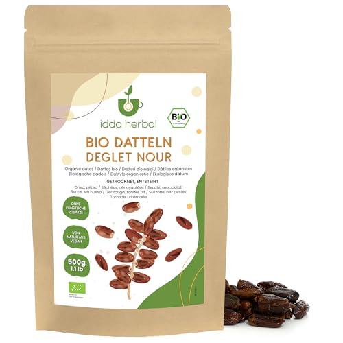 IDDA Herbal Datteri BIO Denocciolati Secchi Deglet Nour 500g
