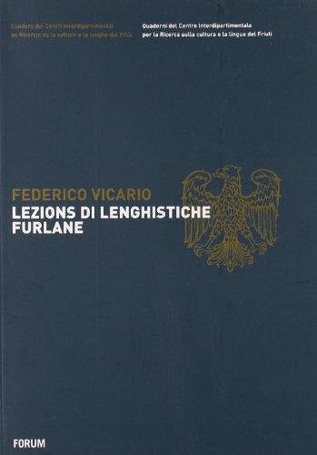 Lezions di lenghistiche furlane - Federico Vicario