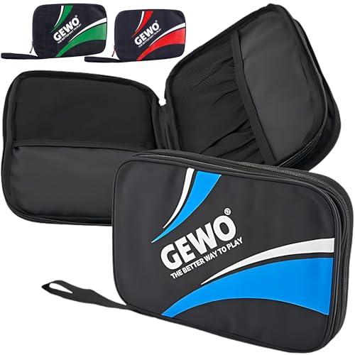 GEWO Master, Copertura Doppia per Ping Pong Unisex-Adulto, Blu, 32x23x3