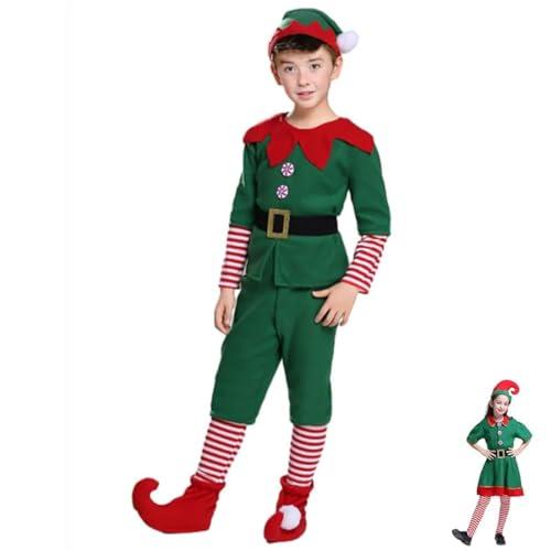 Costume da Elfo di Natale per Bambini - Set Completo per Feste e Cosplay