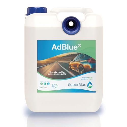 SuperBlue AdBlue 10L Made in Italy con Tubo di Riempimento, ISO 22241