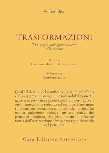 Trasformazioni. Il passaggio dall'apprendimento alla crescita
