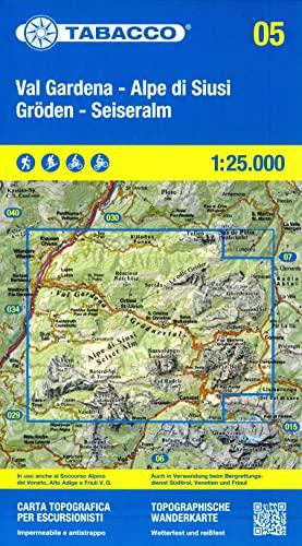 Val Gardena Alpe di Siusi 1:25K Hiking Map (Italian Edition)