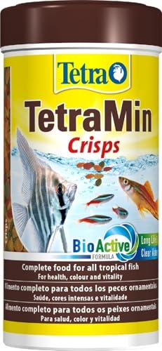Tetra Min Crisp Fish Food, Cibo completo per tutti i pesci tropicali con acqua pulita e trasparente, 250 ml