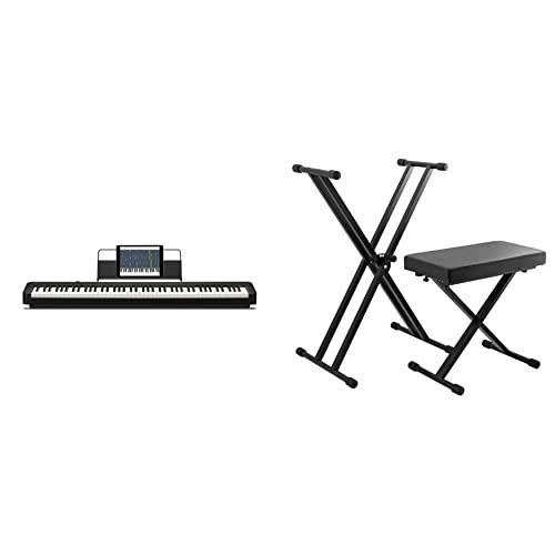 Casio CDP-S110BKC5 Pianoforte Digitale con Supporto e Sgabello