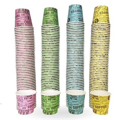 TeamBio 1000 Pz Bicchieri Caffè di Carta Biodegradabili Biocompostabili Tazzine 75ml