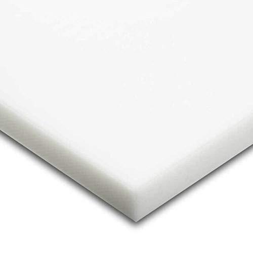 Lastra in Polietilene HD 300 Bianco Alimentare - Spessore 30 mm, Dimensioni 500x500 mm