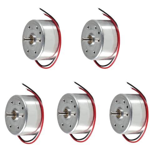Kit Motori DC RUNCCI-YUN, 5 Pezzi, 1.5V-9V, 6500 RPM per DIY e Fisica