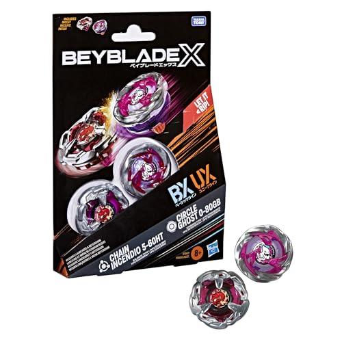 Hasbro Beyblade X Dual Pack: Circle Ghost 0-80GB e Chain Incendio 5-60HT